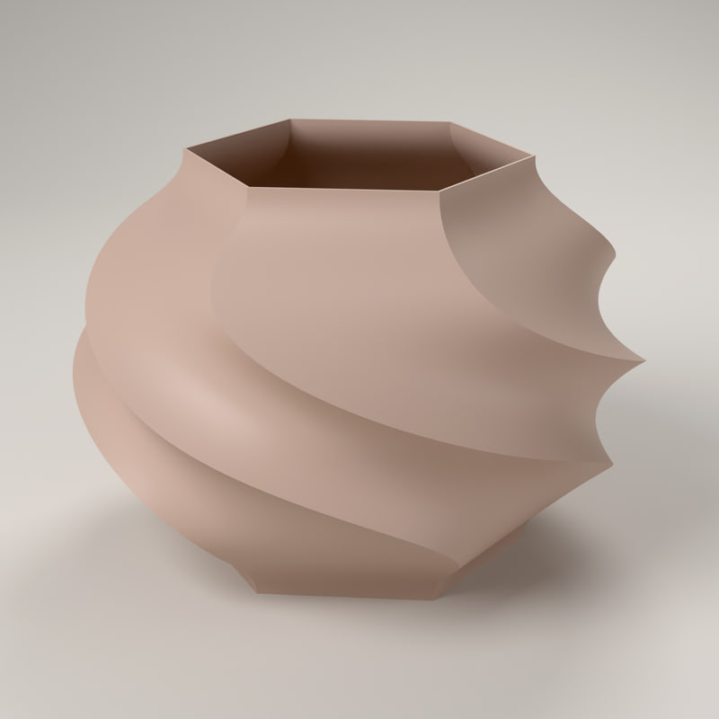 The same shade rendered from its STL: smooth walls with no layer lines.